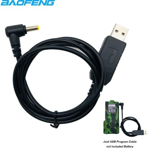 Original BaofengUV-5R USB Charger Charging Cable For Walkie Talkie UV-5RE UV 5R UV5R BL-5L 3800 mAh Li-on Battery Two Way Radio