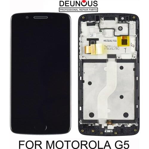 Original Display For Motorola Moto G5 Display LCD Touch Screen with Frame For Moto G5 Display LCD Digitizer Replacement XT1676