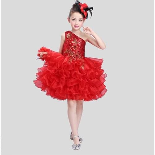 Girls Princess Ballet Dress tutu Red Sleeveless Party Dance Professional Ballet Dresses tutu Costumes Dance Leotard wear