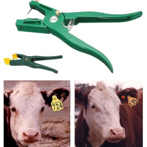 Ear Tag Pliers Livestock Animal Sheep Marker Applicator Ear Tags For Goat Identification Kit Cow Cattle Tagger Plier