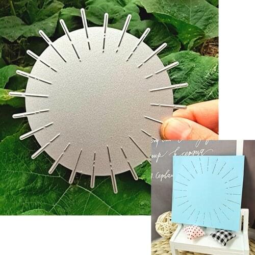 Suitable for metal cutting die and scrapbook album DIY greeting card making 3D sun dotted background frame mold 2020 NEW
