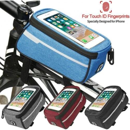 Portable Waterproof MTB Bicycle Top Tube Storage Bag Mobile Phone Holder Pouch