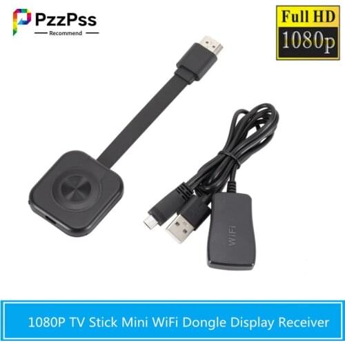 PzzPss HD 1080P New WiFi Wireless Display Dongle TV Stick for Home Therate Ultra TV Stick Media Video Streamer HDTV WIFI Dongle
