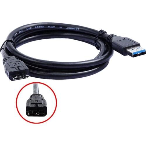 USB 3.0 Charger +Data SYNC Cable Cord Lead For WD My Passport WDBACX7500ASL-NESN