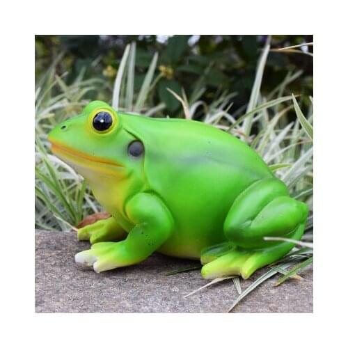 Animal frog resin crafts garden courtyard landscape sculpture tank decoration of rockery sculpt statue home decoration wedding