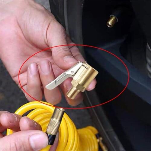 1PC Auto Tyre Wheel Tire Air Chuck Pump Clamp 8mm Car Tire Inflator Valve Connector For Toyota Auris Corolla Avensis Yaris Prius