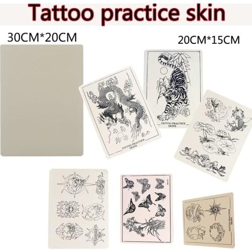 10PCS Tattoo skin Permanent Makeup Tattoo practice leather tattoo belt design various practice leather variety tattoo accessorie