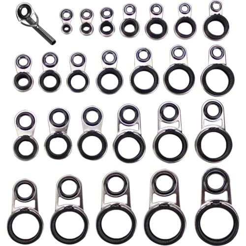 10 PCS Sand Guide Ring Top Ring Guide Eye Ring Sea Bream Top Ring Fish Rod Wire Ring Rock Fishing Ceramic Wire Ring Fittings