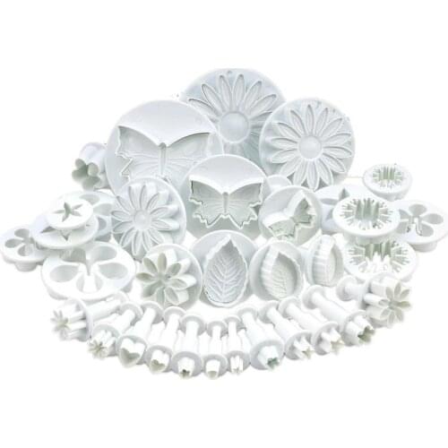 33 Pcs Embossing Fondant Cutter Cake Decoration Tools 3D Cookie Biscuit Mold DIY Craft Bakeware Kitchen Baking Accessories