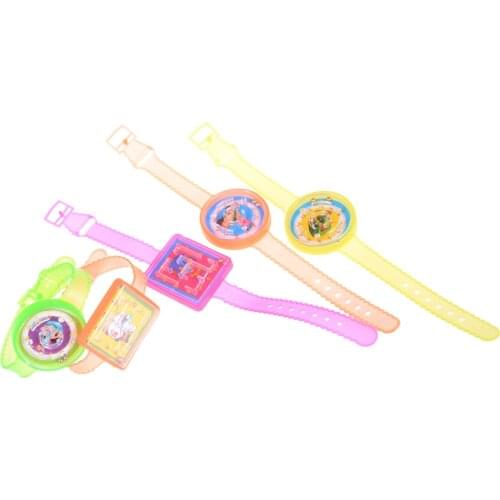 5pcs/lot Cartoon Maze Game Watch Wristbands Children Boy Girl Bracelet Bangle Puzzle Toys Birthday Party Favor Gift Hallowmas