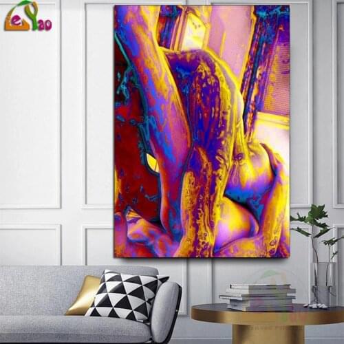 5D DIY diamond painting full Square Round Cross stitch Kits Sexy couple diamond embroidery abstract art mosaic Men And Women