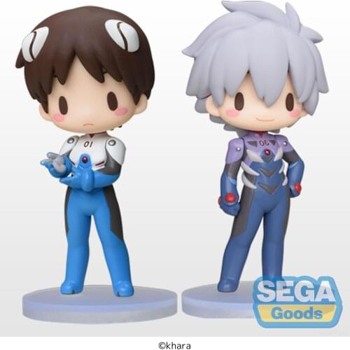 Anime Figuur Ikari Shinji Nagisa Kaworu Japanse Beeldje Periferie Ornamenten Modellen Q Versie Pvc Figural Geschenken Speelgoed