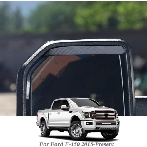 Car Rearview Mirror Rain Eyebrow Auto Shield Snow Guard Sun Side Visor Shade Protector For Ford F-150 2015-Present Sticker