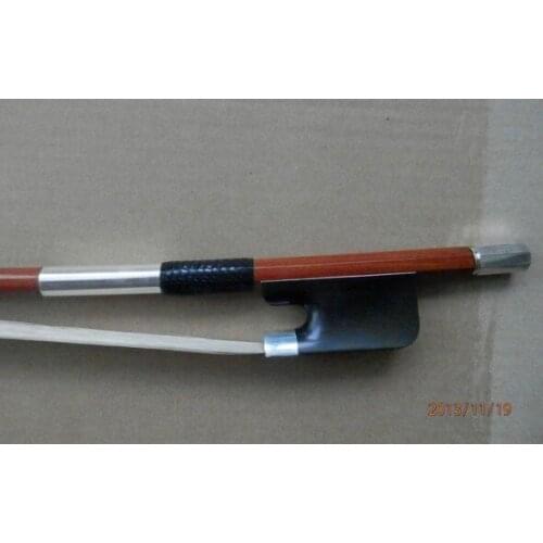 Quality bass bow bass bow sapanwood bass bow full silver accessories
