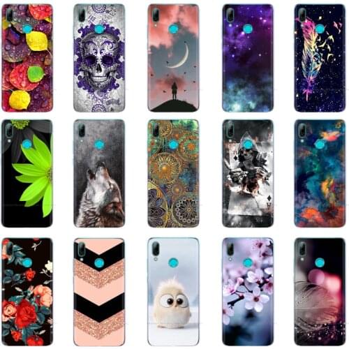 Case for Huawei Y7 2019 Covers Y7 Prime 2019 Case Silicone TPU Animal Shells Bags for Funda Huawei Y7 2019 Phone Case Capa Para