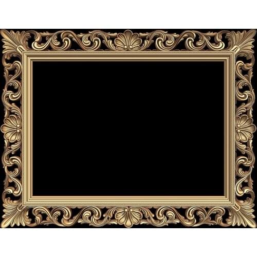 Digital file frame 3d model relief for cnc carving engraving in STL file format