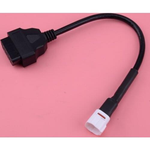 CITALL Plastic 4 Pin to OBD2 OBDII Diagnostic Cable Adapter fit for Yamaha