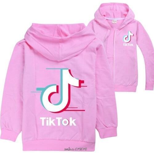 Childrens Cartoon Tik Tok Fashion Cartoon Clothing Girls Sport Clothes Kids Hoodies Boys Sweatshirts Fall Casual Coat
