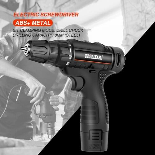 Electric Drill Rechargeable Screwdriver Handheld Lithium Battery Drilling Tools Easily Carrying Lightweight Gadgets