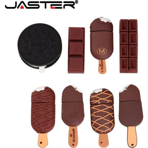 JASTER Cartoon 64GB 5colour Cool summer day Mini ice cream usb flash drive USB 2.0 4GB 8GB 16GB 32GB pendrive gifts