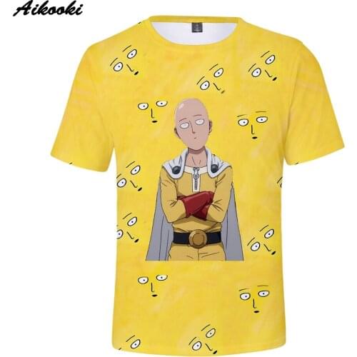 2020 Summer T-shirt Women/Men Print One punch man 3D T shirts Youthful vitality Short Sleeve Breathable T shirt Mens Tops