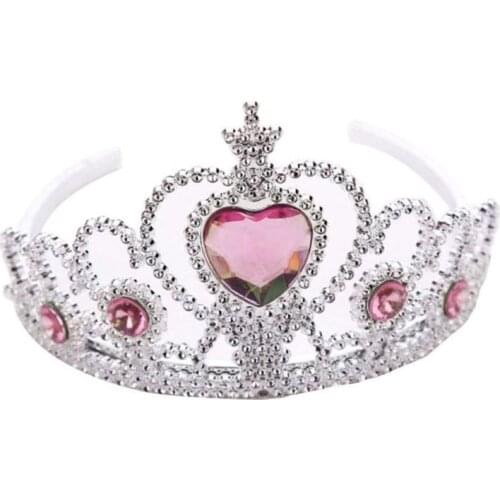 New Princess Crown Headwear Hair Ornament Baby Girls Fashion Plastic Hair Accessories Children Kids Photo Prop Headband