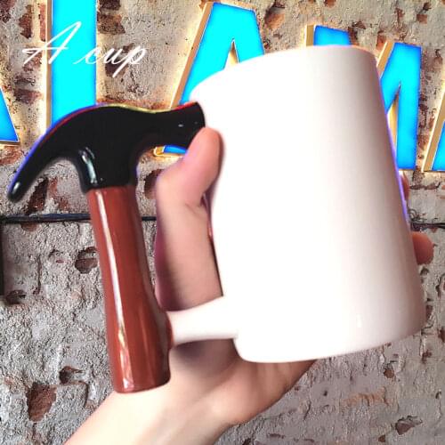 Creative Simple Axe Hammer Cup personality ceramic mug cup
