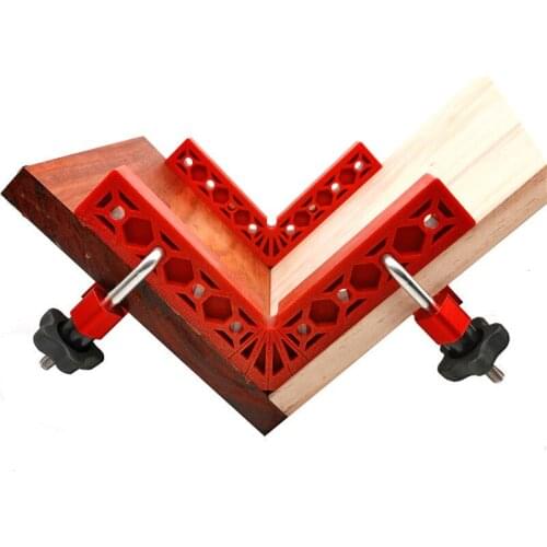 Woodworking 90 Degrees L-Shaped Auxiliary Fixture Carpenters Square Right Angle Positioning Ruler Splicing Board Fixing Clip