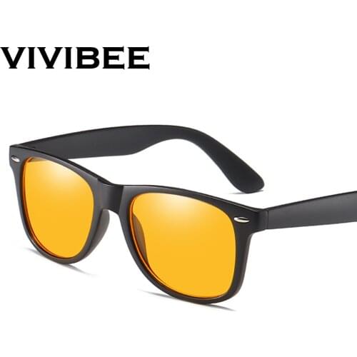 VIVIBEE Classic Square Gaming Blue Light Blocking Glasses Men Yellow Women Office Anti Light Eyeglasses Computer Filter Goggles