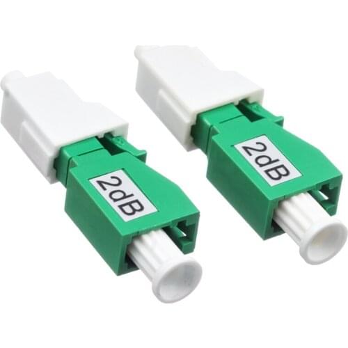 5pcs/Bag LC/APC Optical Attenuator LC-LC Singlemode Female to Male 2dB/3dB/5dB/7dB/10dB/15dB FTTH Fiber Optic Attenuator