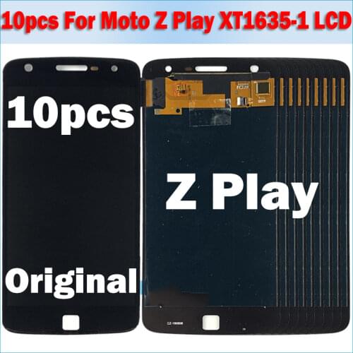 Wholesale 10pcs/lot lcd For Motorola Moto Z Play XT1635-02 XT1635-1 LCD Display Touch Screen Digitizer Assembly Replacement