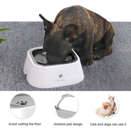 Pet Dog Cat Bowl Floating Bowl Water Drinker Not Wet Mouth Splash Water Cat Bowl Not Sprinkler Water Dispenser Portable Dog Bowl