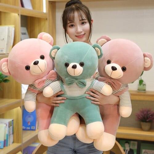1pc 52/62CM kawaii Teddy Bear with Clothes Plush Toys Stuffed Soft Animal Bears Pillow for Children Kids Birthday Gift Dolls