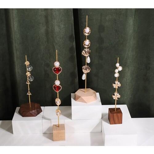 Earring Stand Jewlery Holders Jewelry Exhibition Earring Rack Jewelery Organizer Storage Jewellery Display Holder Showcase Props