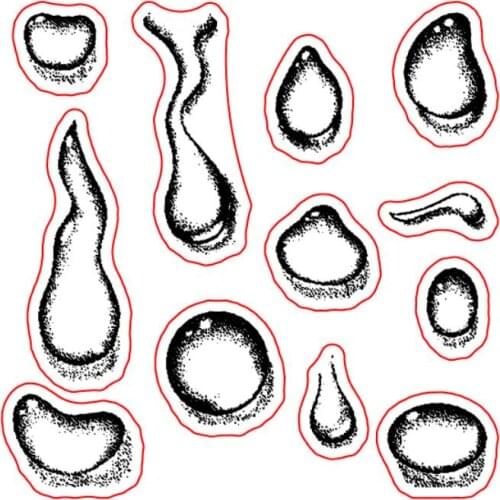 Water drop Transparent Clear Stamps for DIY Scrapbooking/Card Making/Kids Christmas Fun Decoration Supplies ST0042