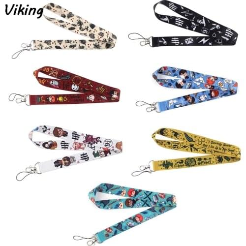 20pcs/lot G1330 Magic School Lanyard For keys Cute Phone Neck Straps With Keyring Cute ID Badge Holders Cartoon Phone Holder