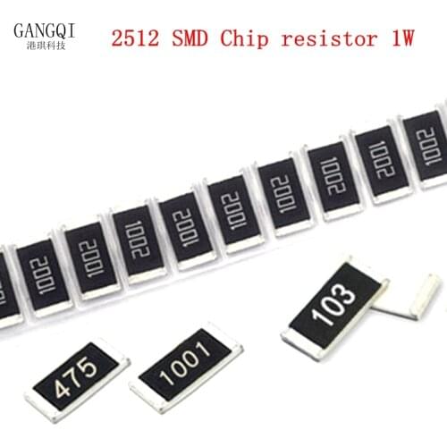 50pcs 2512 SMD Chip resistor 1W 1% 0.01R 0.012R 0.015R 0.018R 0.02R 0.09R 0.27R 0.3R 0.25R 0.5 0.51 0.62 0.68 0.75 0.82 0.91 OHM