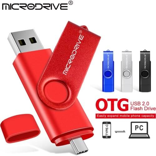 New USB 2.0 TYPE C USB Flash Drive OTG Pen Drive 128GB 64GB 32GB 16GB USB Stick 2 in 1 8GB High Speed Pendrive
