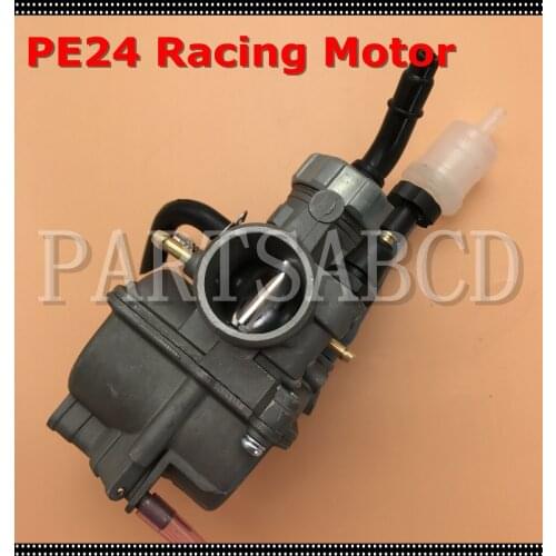 Top Quality FRC PE24 24mm flat slide performance carburetor for Scooter Moped ATV Dirt Bike JOG DIO Minarelli 50