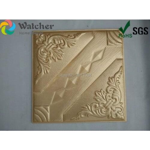 1box 8pcs 40x40cm Top Quality 3D Wallpaper for Walls Leather Crafts Background wall panel for Interior decoration