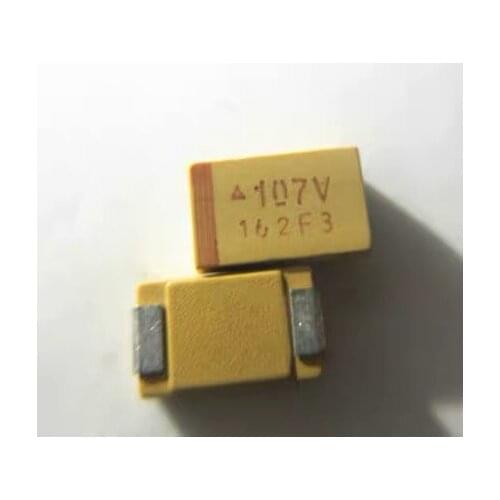 10PCS/LOT SMT tantalum capacitor 35V100uF 100UF/35V Type D 7343 107V
