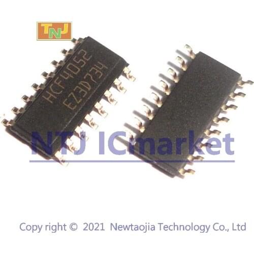 100 PCS HCF4052M SOP-16 HCF4052 HCF4052M013 ANALOG MULTIPLEXERS-DEMULTIPLEXERS
