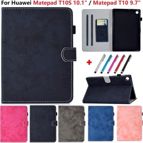For Huawei MatePad T10 T10s Case Folding Stand Magnetic Shell for Funda Huawei Mate Pad T10s T 10s 10.1 inch Tablet Cover Gift
