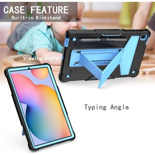 Case For Samsung Galaxy Tab S7 FE S7 Plus S7 S6 Lite Heavy Kickstand Protective Cover Full body ShockProof tablet case Fundas