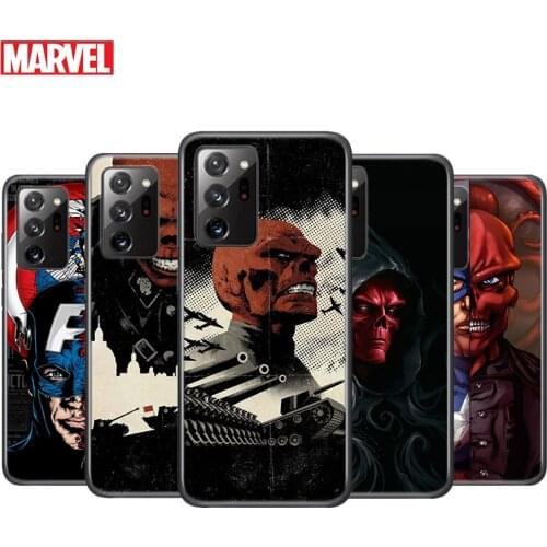 Captain America villain Red Skull For Samsung A91 A81 A72 A71 A52 A51 A42 A41 A32 A31 A22 A21 A12 A02 A01 Core Black Phone Case