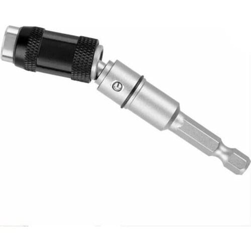 Screwdriver Bit Holder Adjustable Angle Bit 20 Degree Angle Magnetic Screwdriver Extension Suitable For 1/4 Inch Screwdriver