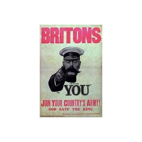 Britons Wants You God Save the King British History Retro Vintage Poster Canvas Painting DIY Wall Paper Home Decor Gift