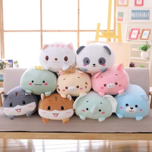 20/60CM soft fat squishy stuffed animal Pillow Cushion Cute Fat Pig panda cat hamster rabblit bear Plush Toy Stuffed Lovely Gift
