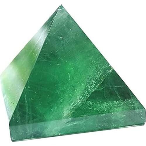 Crystal Natural Green Crystal Pyramid Green Fluorite Quartz Crystal Point Reiki Stones and Minerals