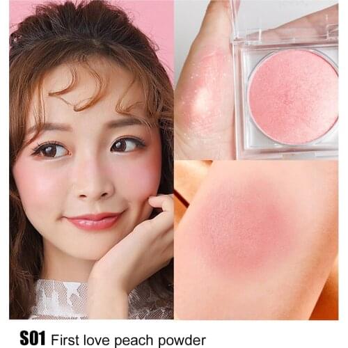 New Style Woman Cheek Matte Blusher Palette Longorange Blush Lady 3 Colors Cheek Baked Blush Powder Makeup Blush Palettes Sleek